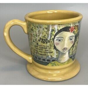 Kelly Rae Roberts Dear World 2012 Coffee Mug Demdaco 10oz Inspirational Art
